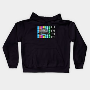 Alien Ufo Abducted by Music Disco Club Kids Hoodie